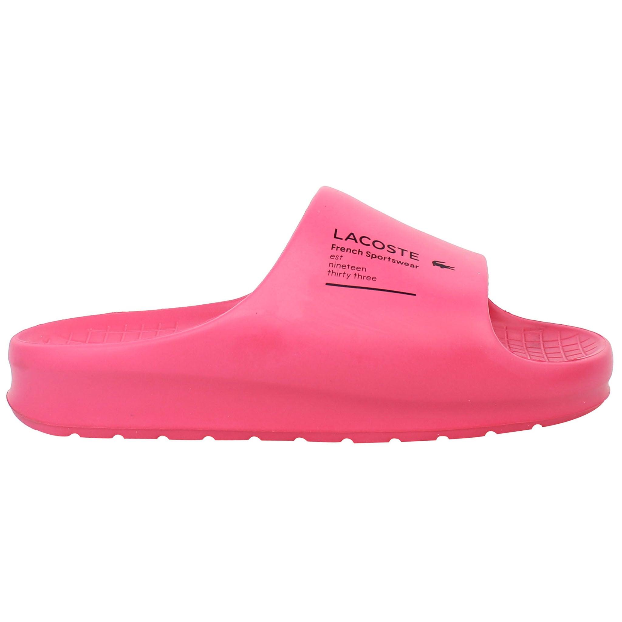 Pink Womens Lacoste Slides Lacoste Serve Slide 223 Cfa Sliders In