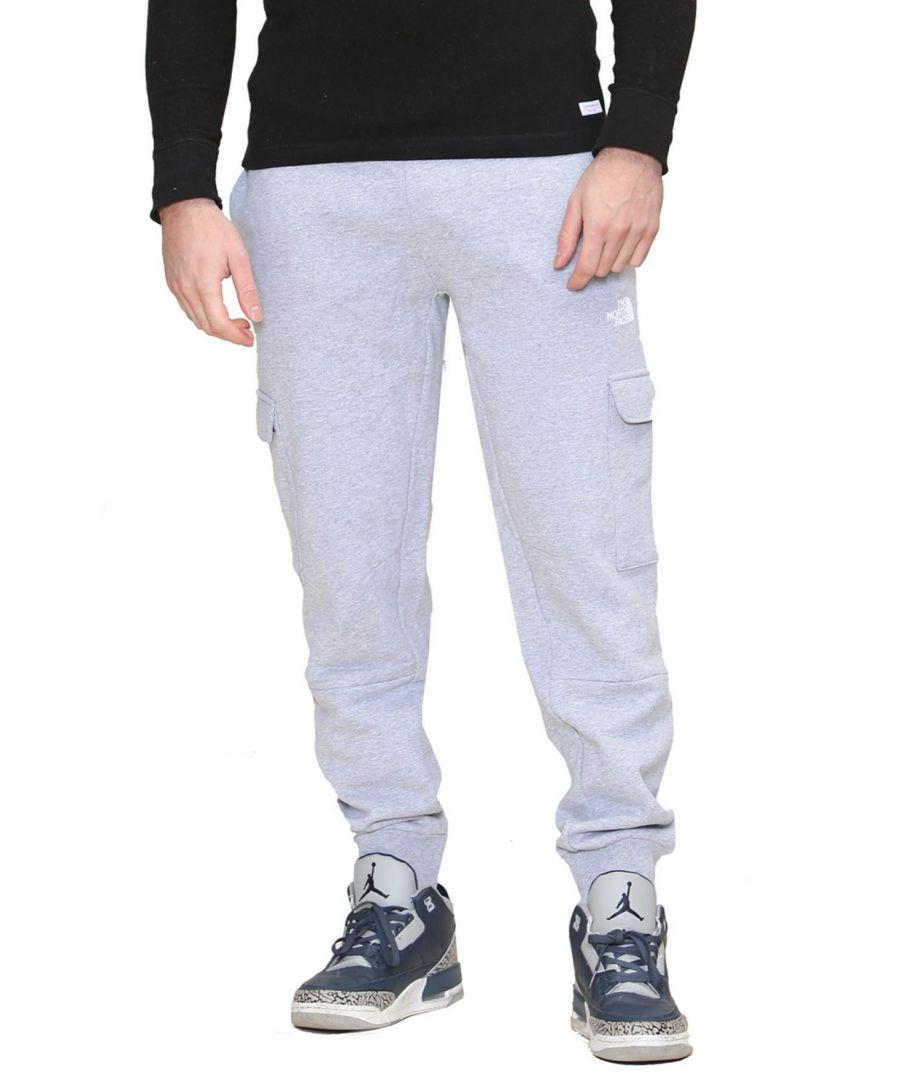 North face grey tracksuit bottoms mens top