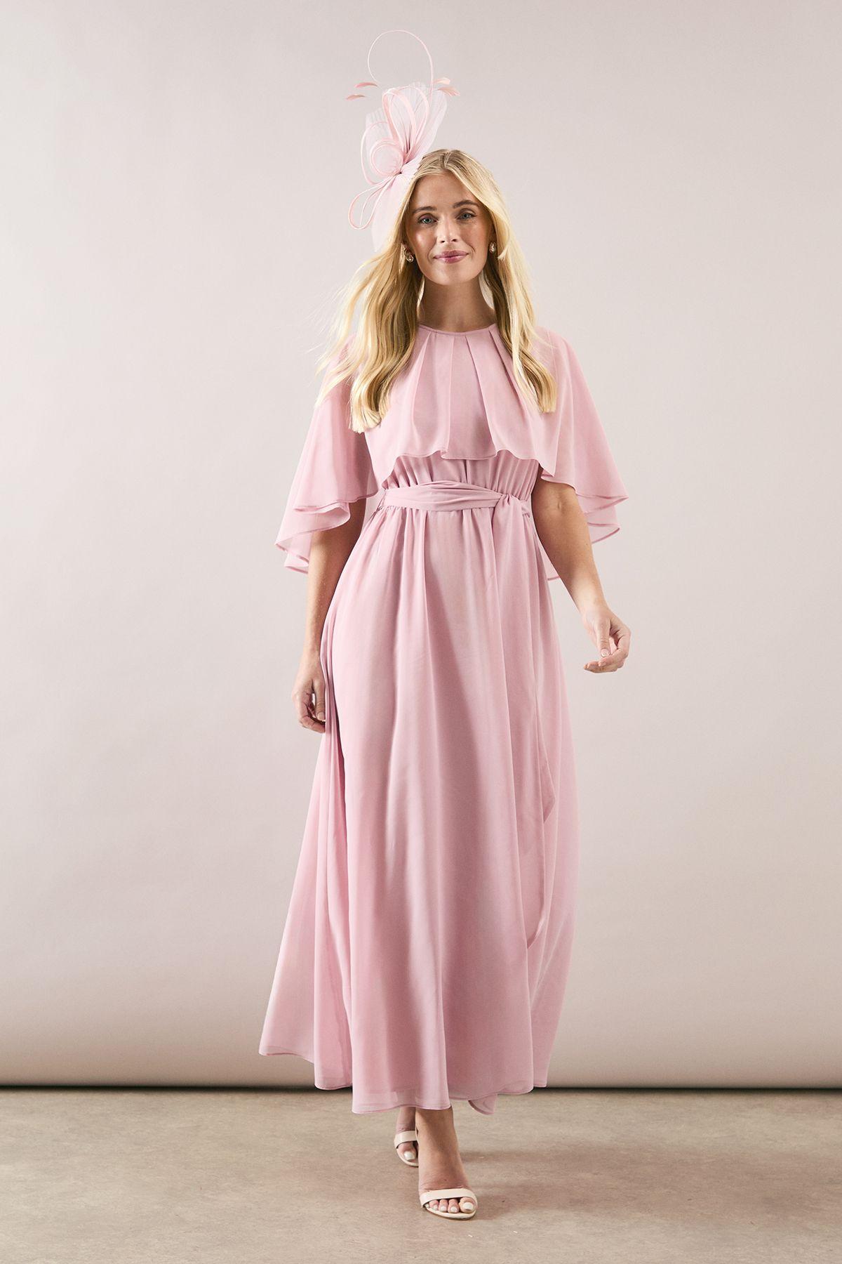 open lace back dress 70s does 40s WALLIS WOOL BLEND DUSKY PINK ZIP FRONT DRESS