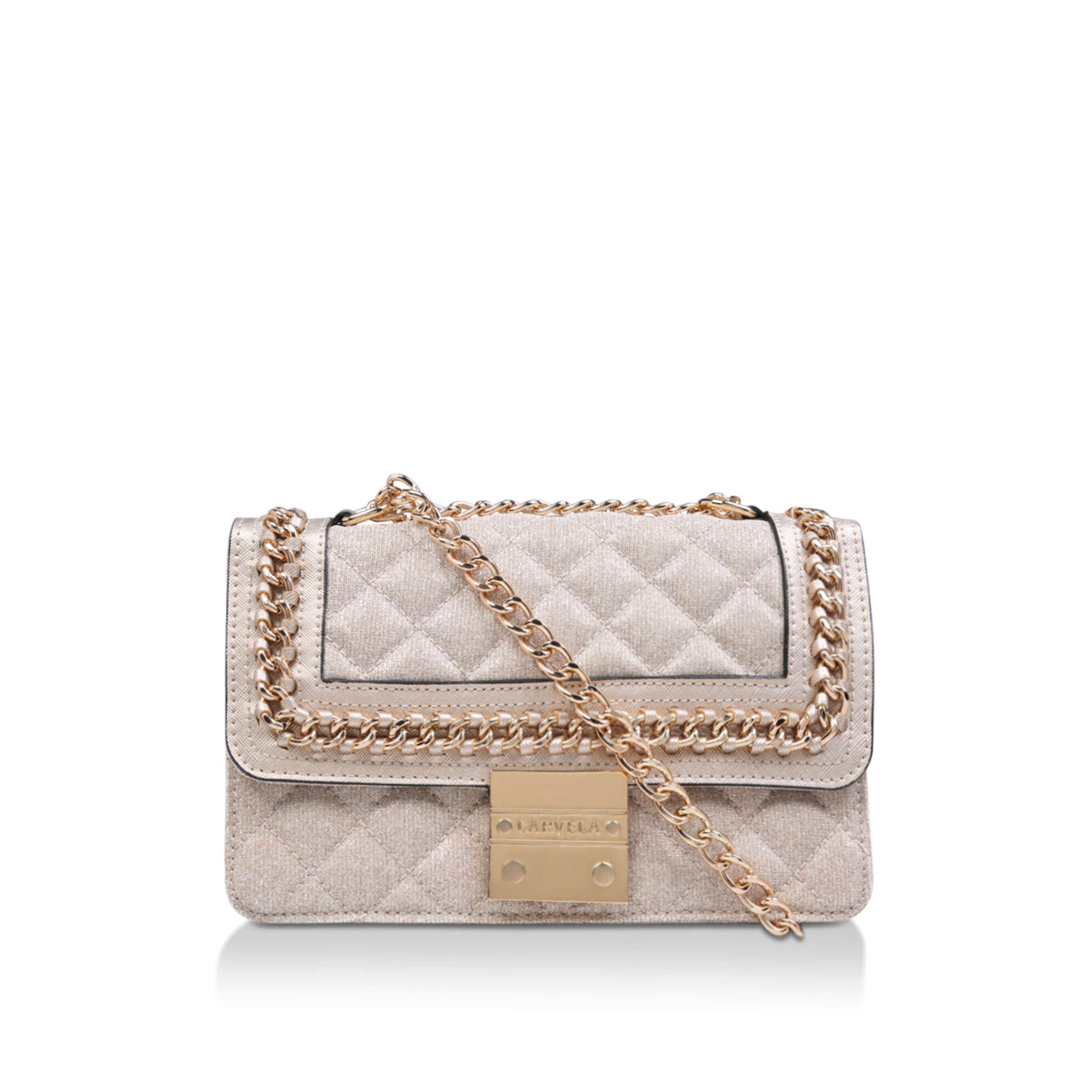 Kurt Geiger Carvela Quilted Shoulder Bag BAILEY QLTD CHN SHLDR BAG