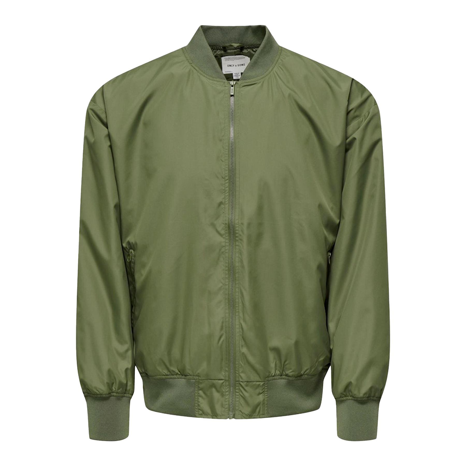 Only Sons Bomber Jacket in Green for Men Lyst UK