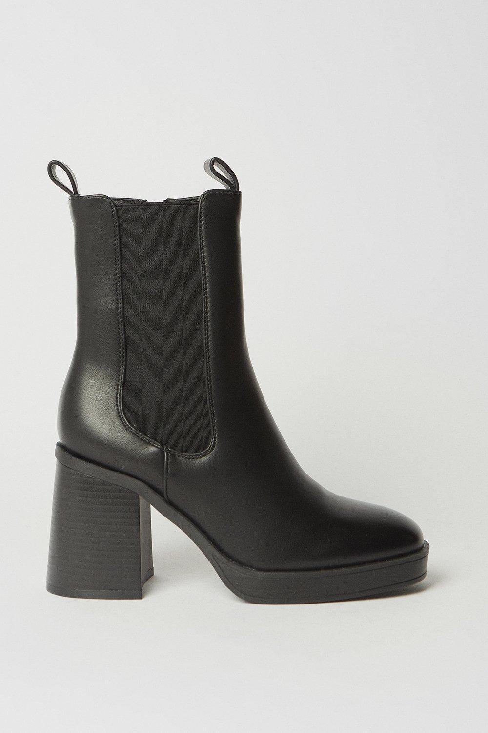 Oasis black ankle boots sale
