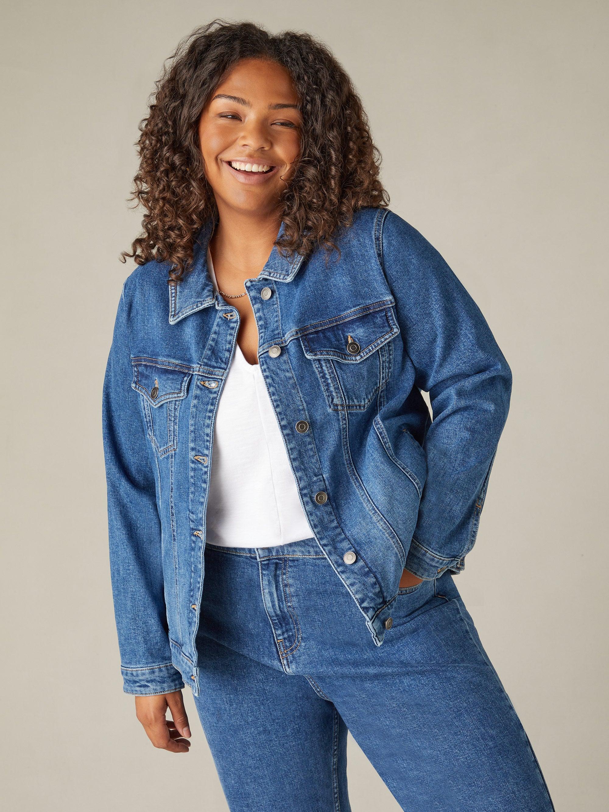 Live Unlimited Mid Denim Jacket in Blue Lyst UK