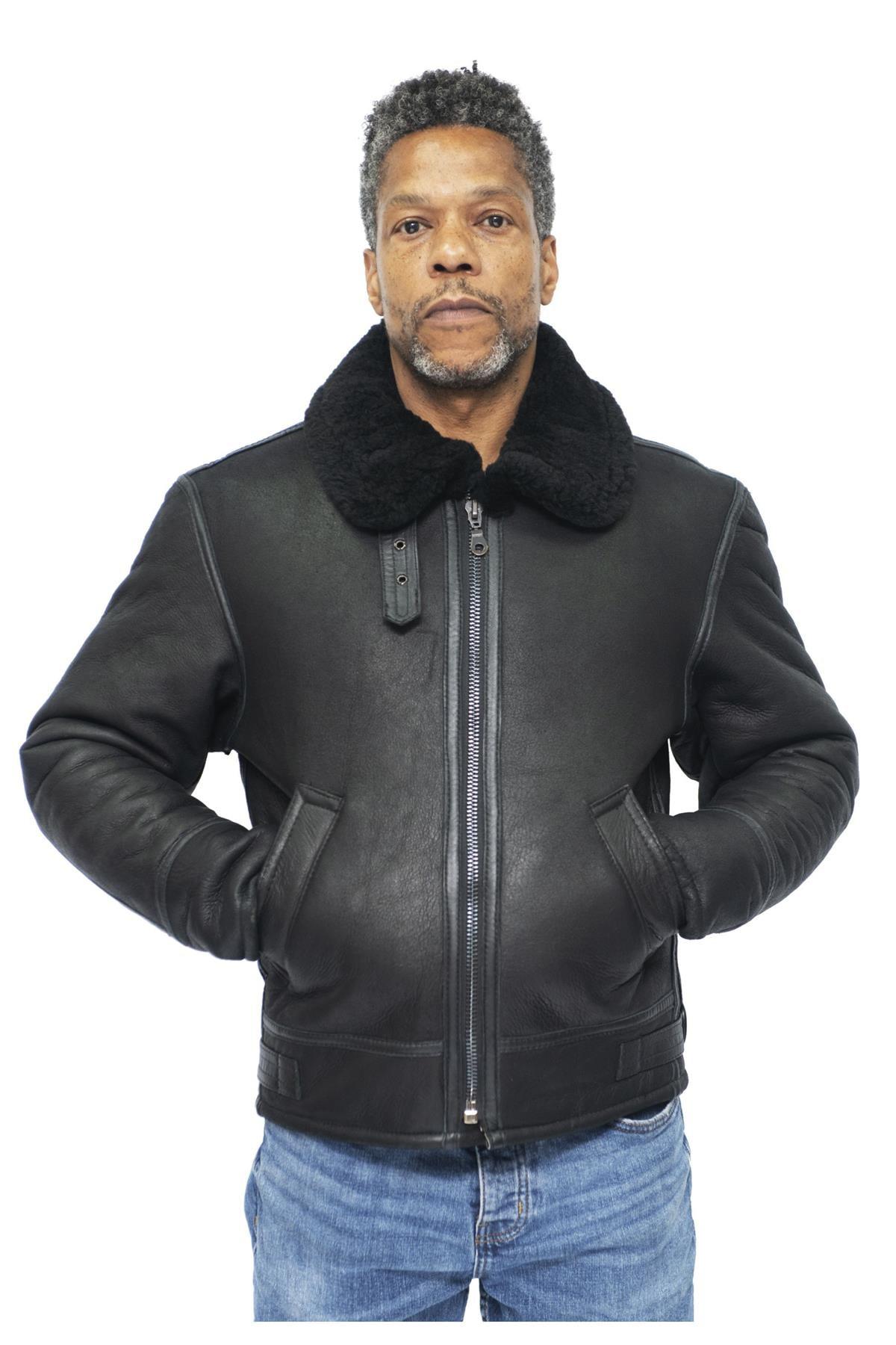 Infinity Leather B3 Ww2 Sheepskin Aviator Flying Jacket-Charleston