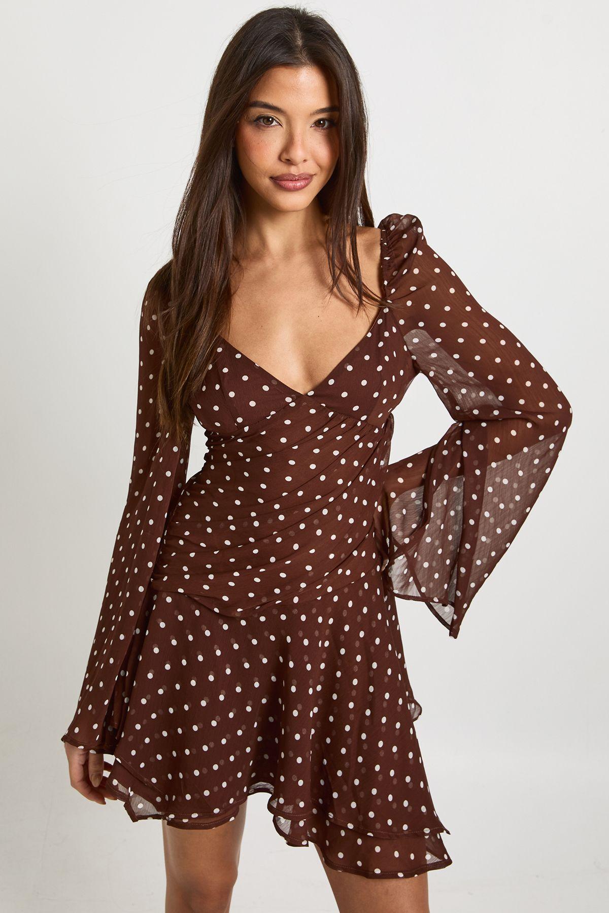 Brown Long Sleeve Skater Dresses for Women - Up to 65% off | Lyst UK Brown Long Sleeve Skater Dresses for Women - Up to 65% off | Lyst UK