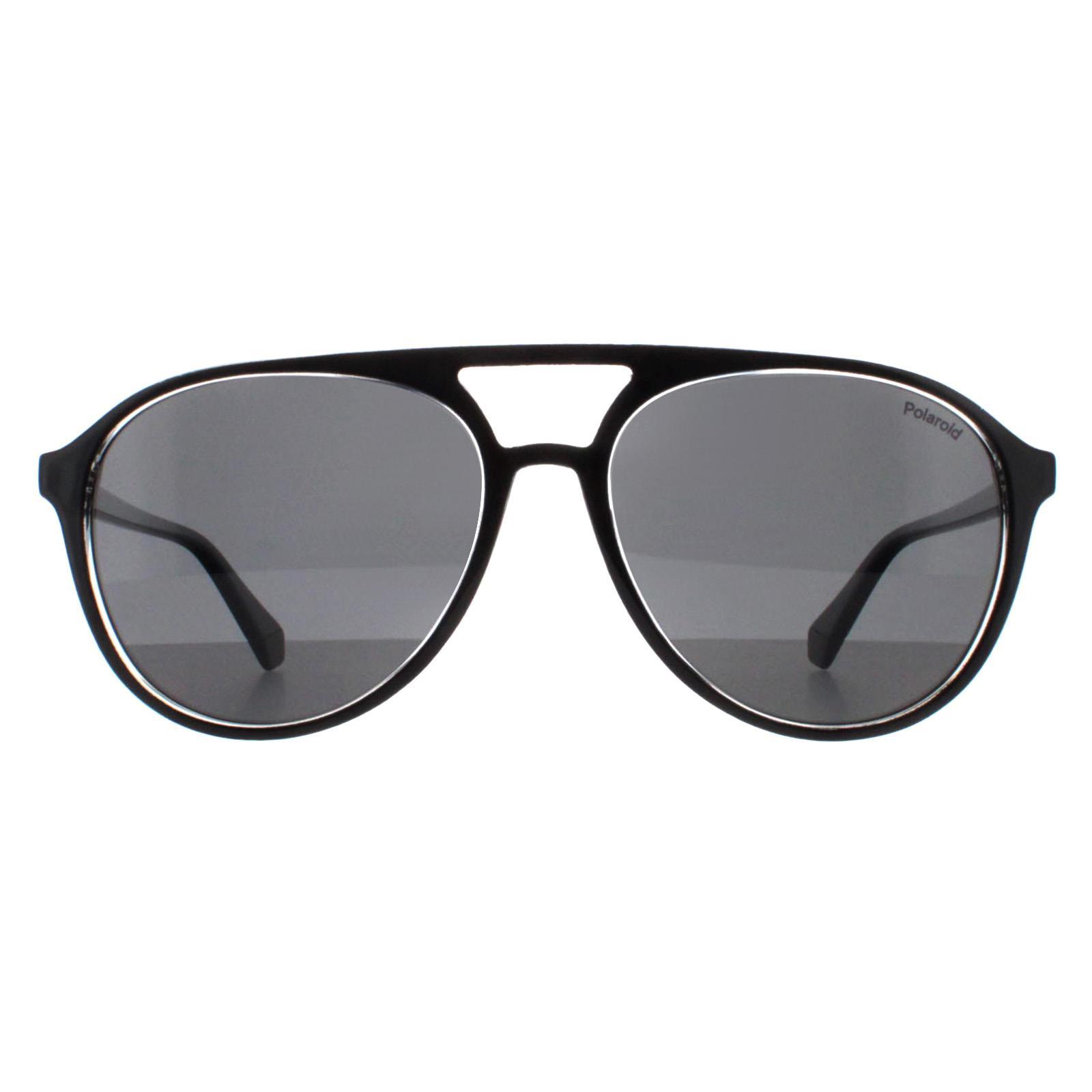 Polaroid Aviator Crystal Polarized Pld 4162 S in Grey Lyst UK