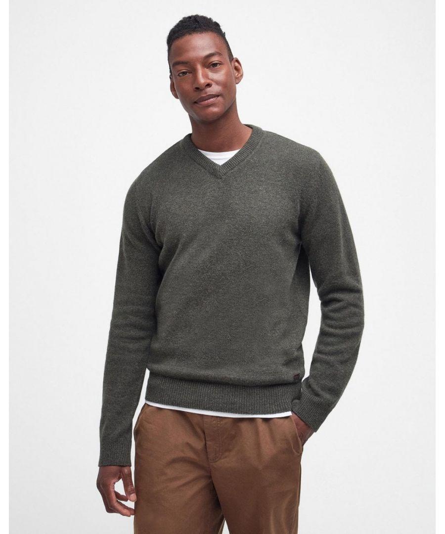 Barbour v neck jumper online