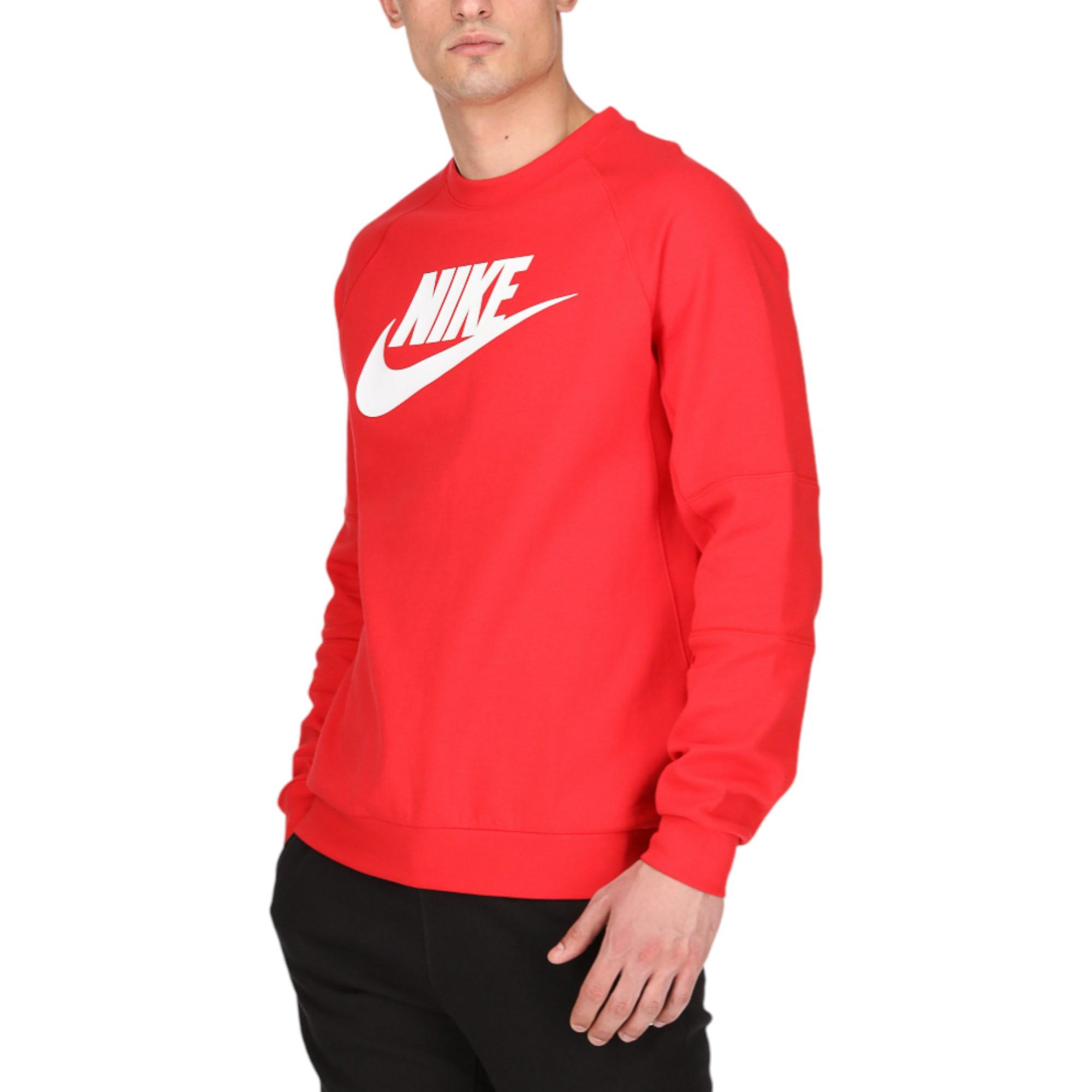 nike air max fleece crew sweatshirt white