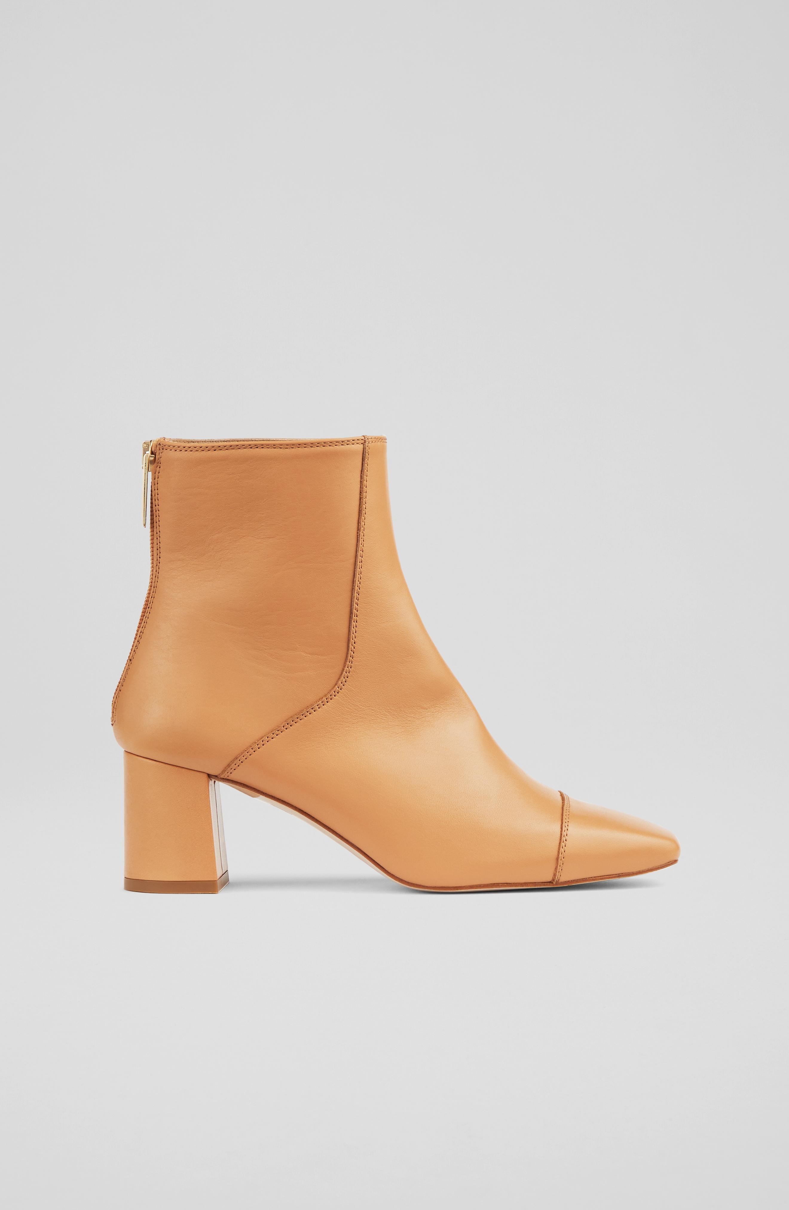LK Bennett Maxine Ankle Boots Light Tan in White Lyst UK