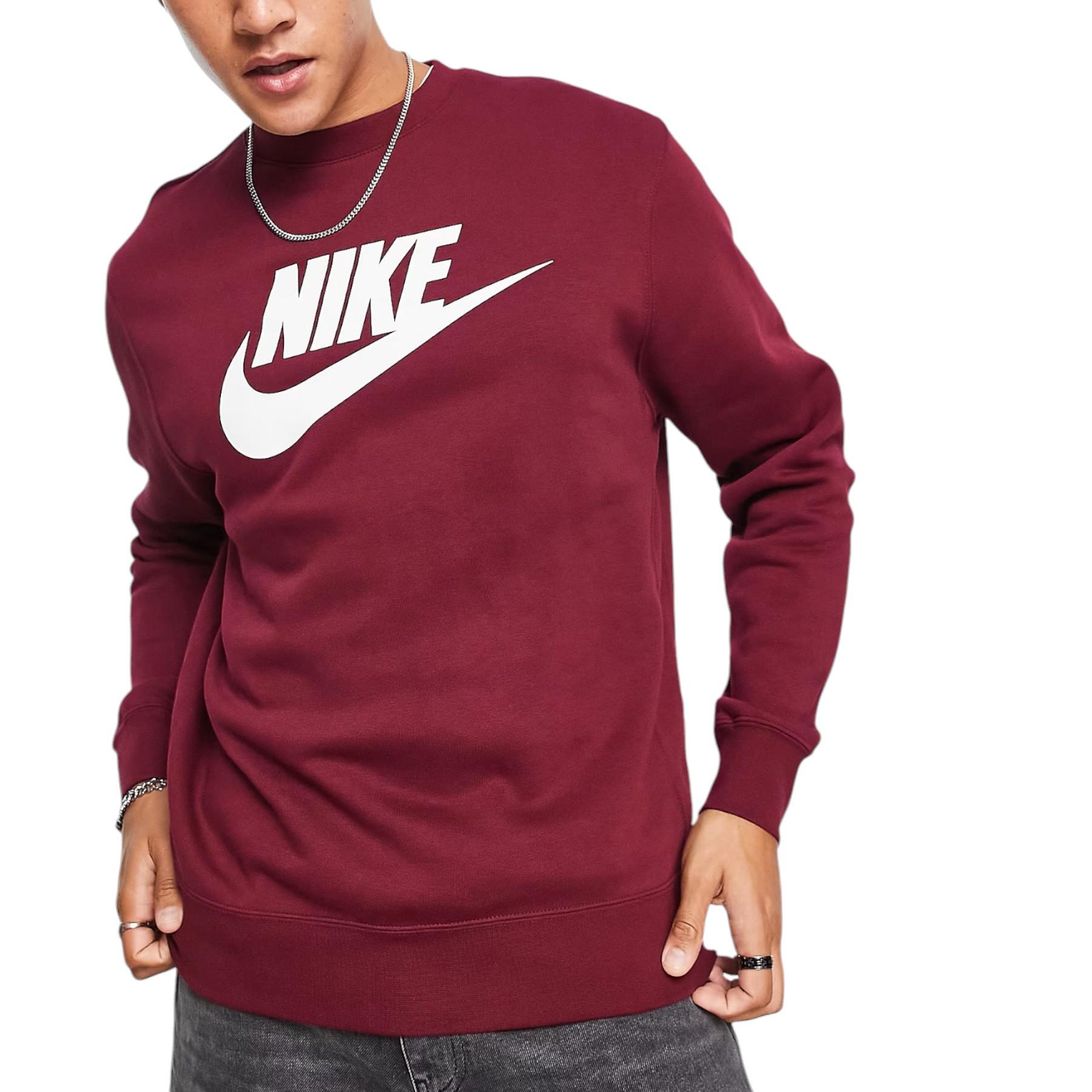 nike air max fleece crew sweatshirt white