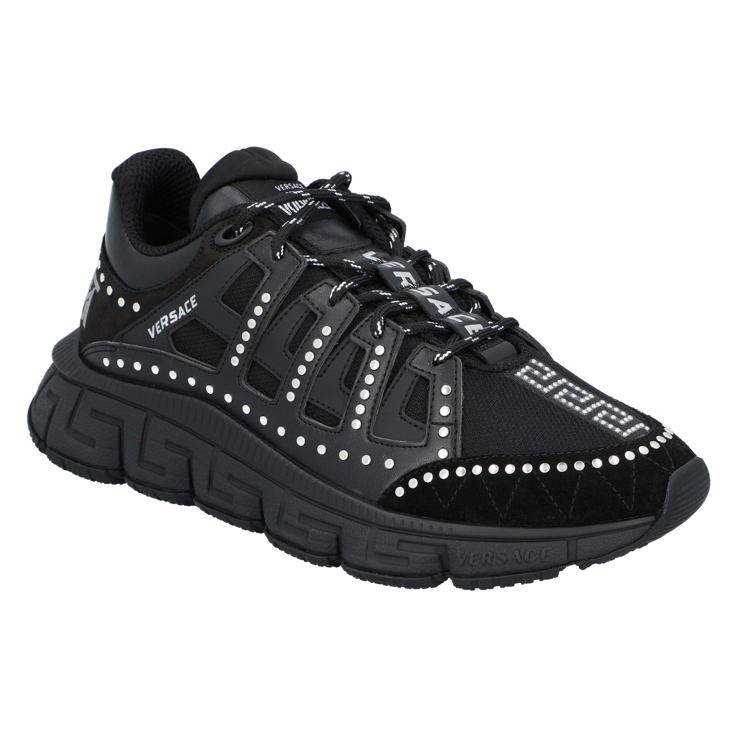 Versace Trigreca Sneakers Studs in het Zwart voor heren Lyst NL