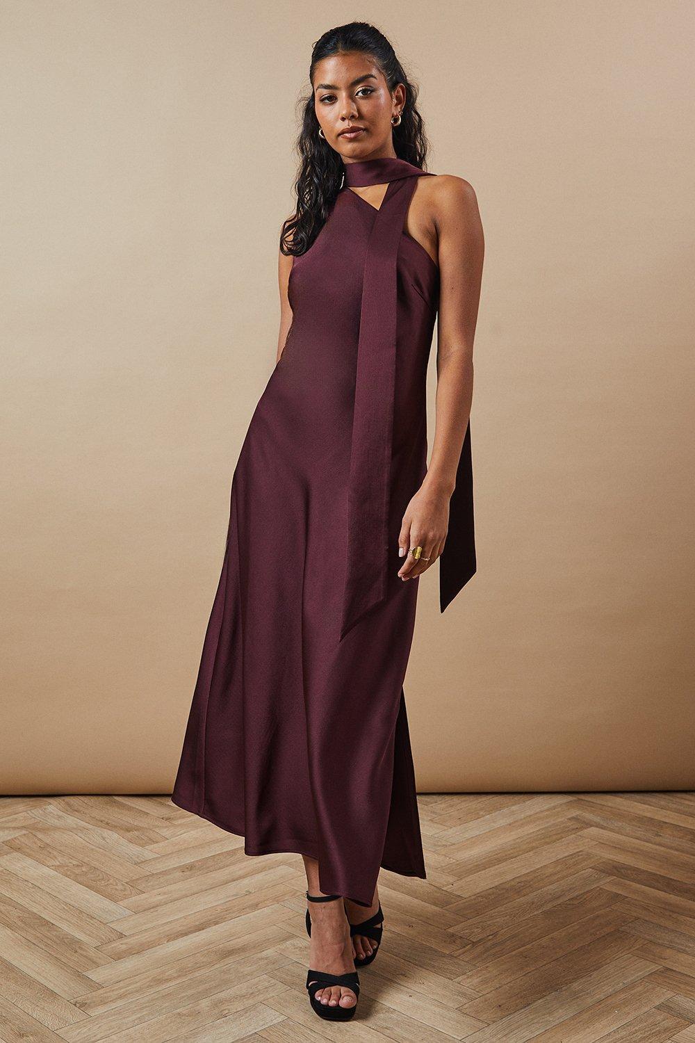 oasis burgundy dress Oasis Dress in Burgundy
