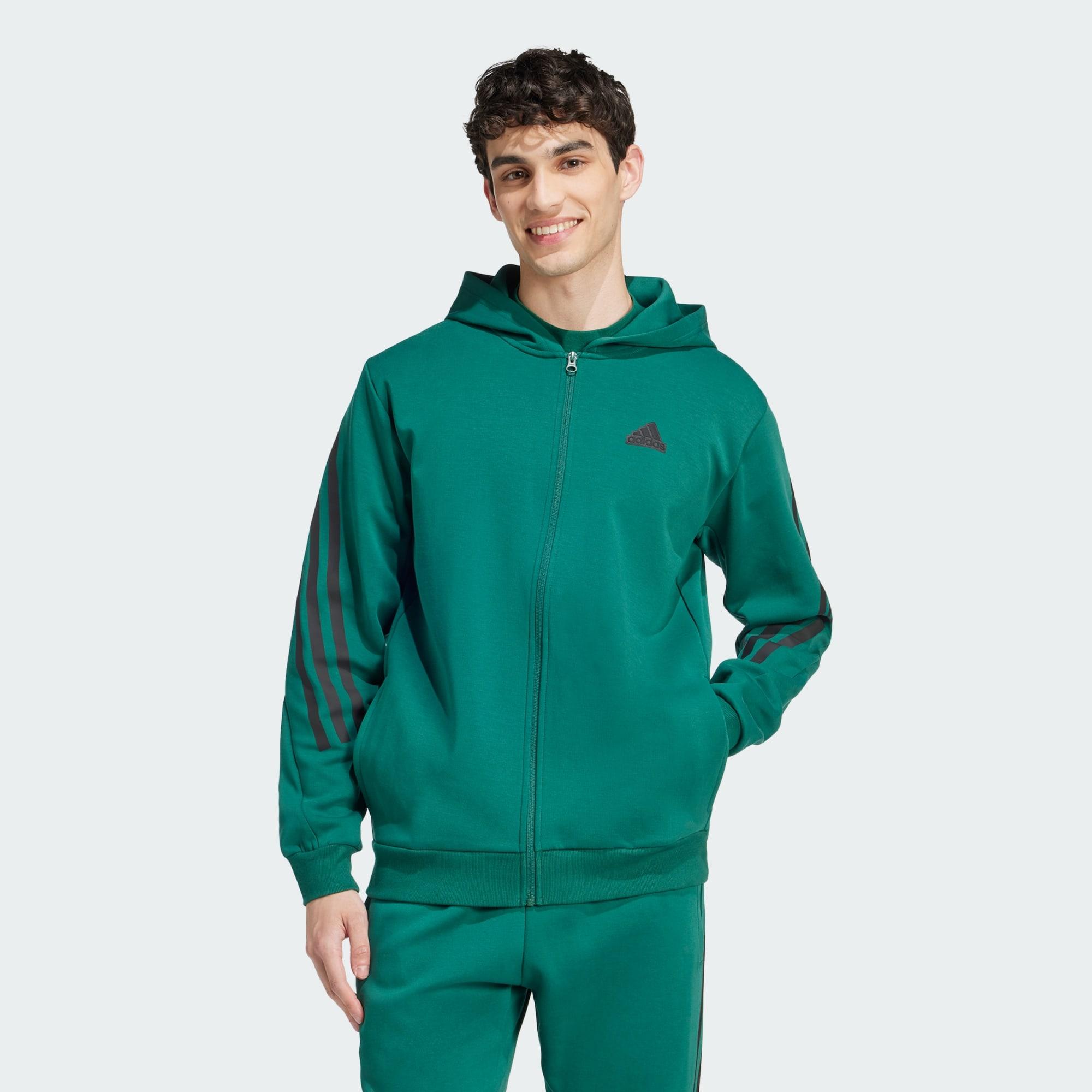Zip Hoodie Forest Green Adidas Hoodie NFFC Adidas Colour Block