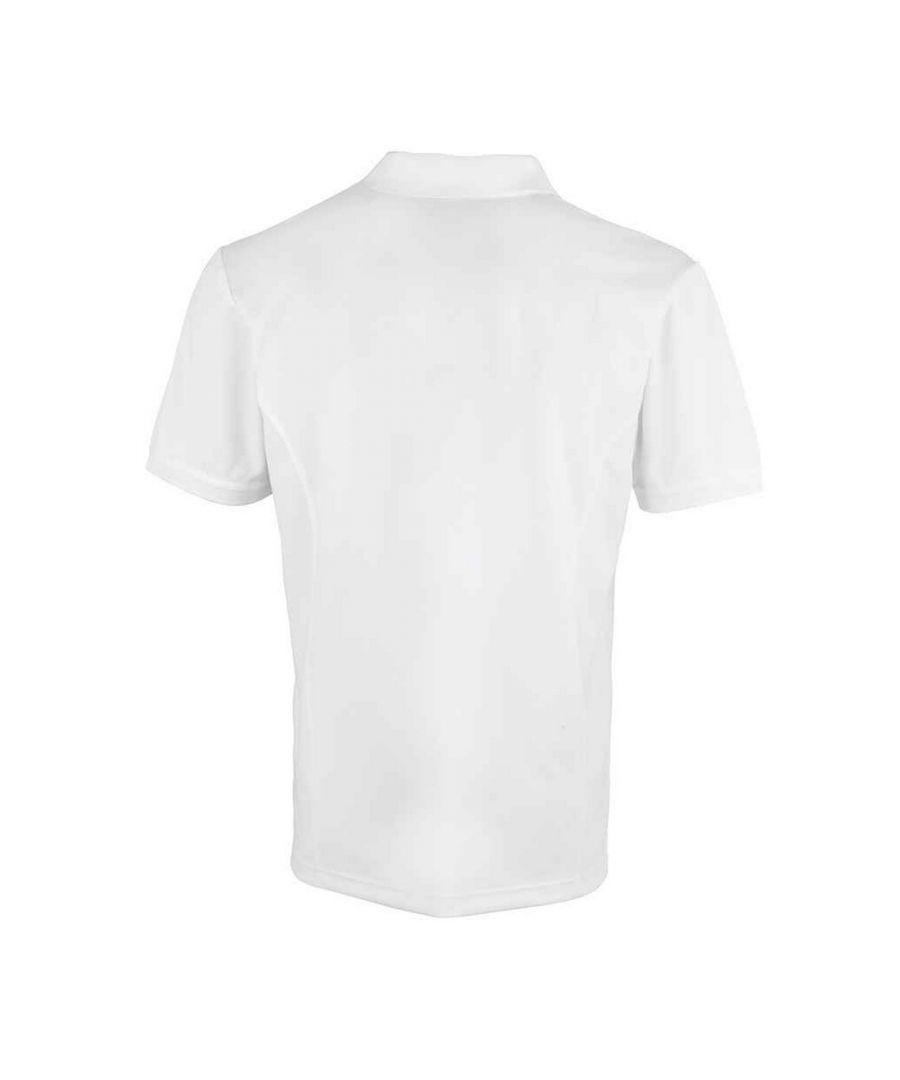 PREMIER Coolchecker Pique Polo Shirt in White for Men Lyst UK