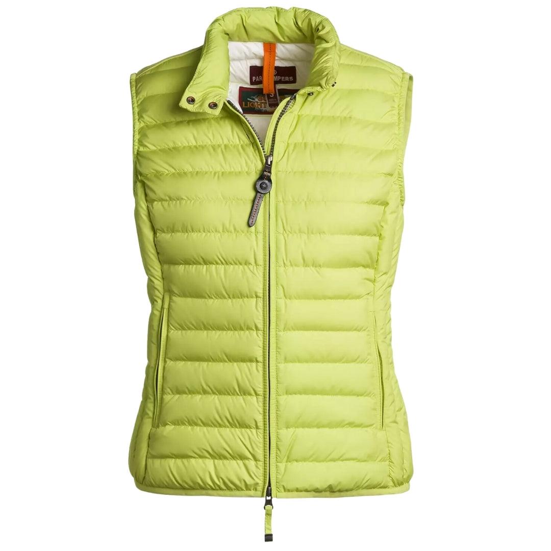 Parajumpers Dodie Lime Gilet Jacket in Green Lyst UK