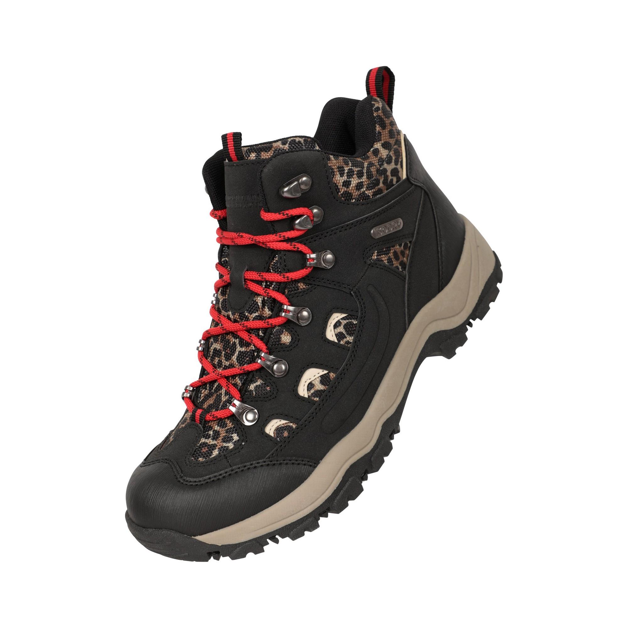 Mountain Warehouse Ladies Adventurer Leopard Print Faux Suede Waterproof Walking Boots in Black Lyst UK