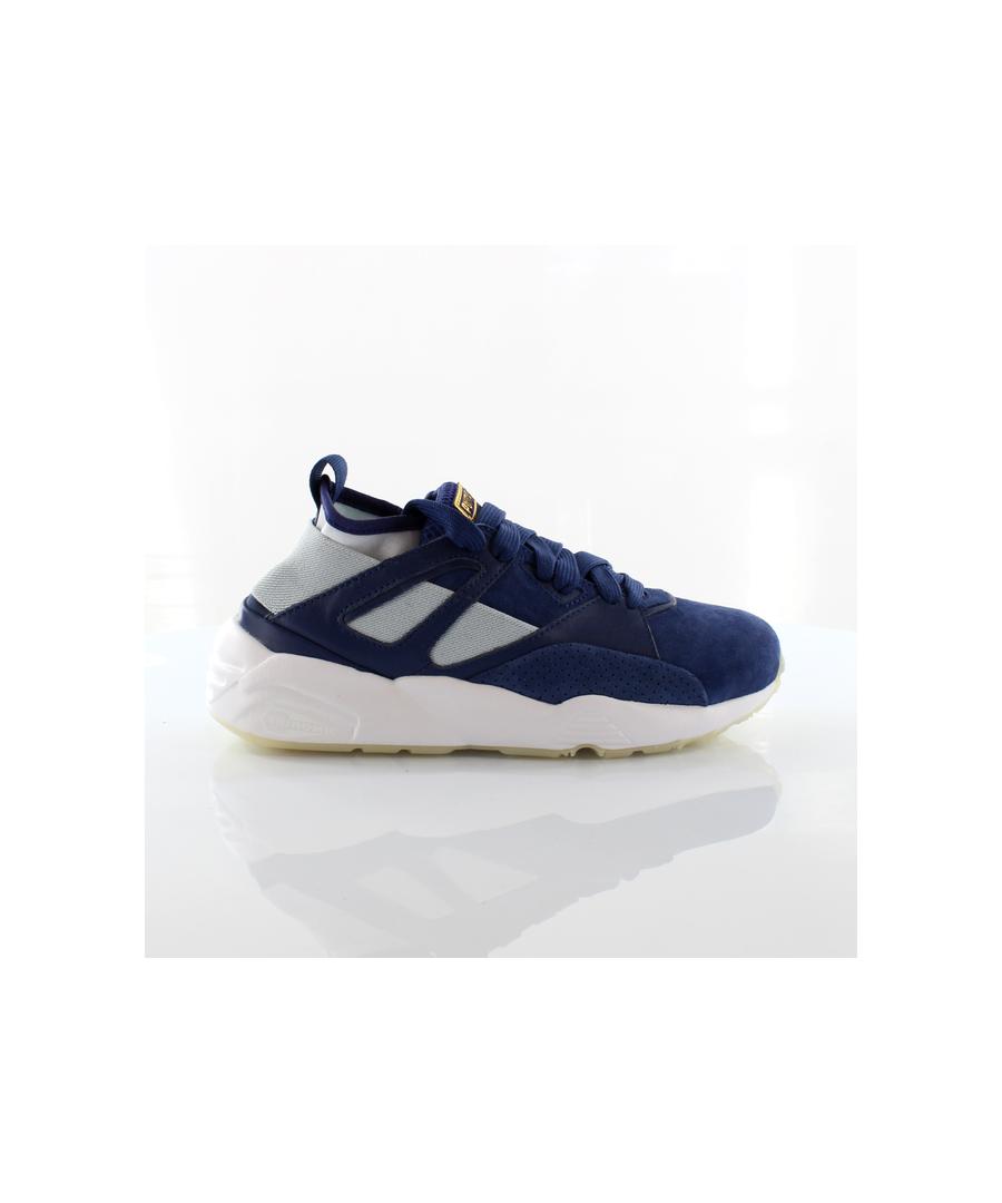 PUMA X Careaux Blaze Of Glory Sock Low Lace Up Trainers 363661 03 Leather  in Blue for Men | Lyst UK