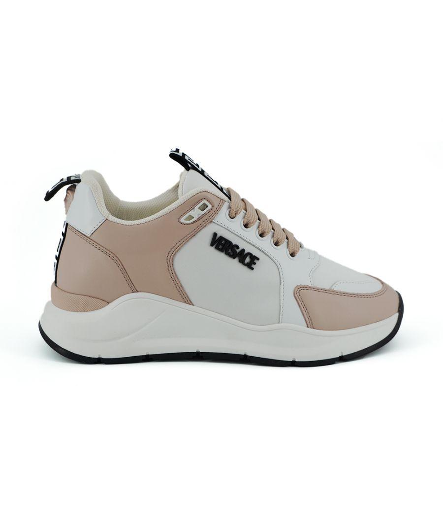 Versace Light And Calf Leather Sneakers in White Lyst UK