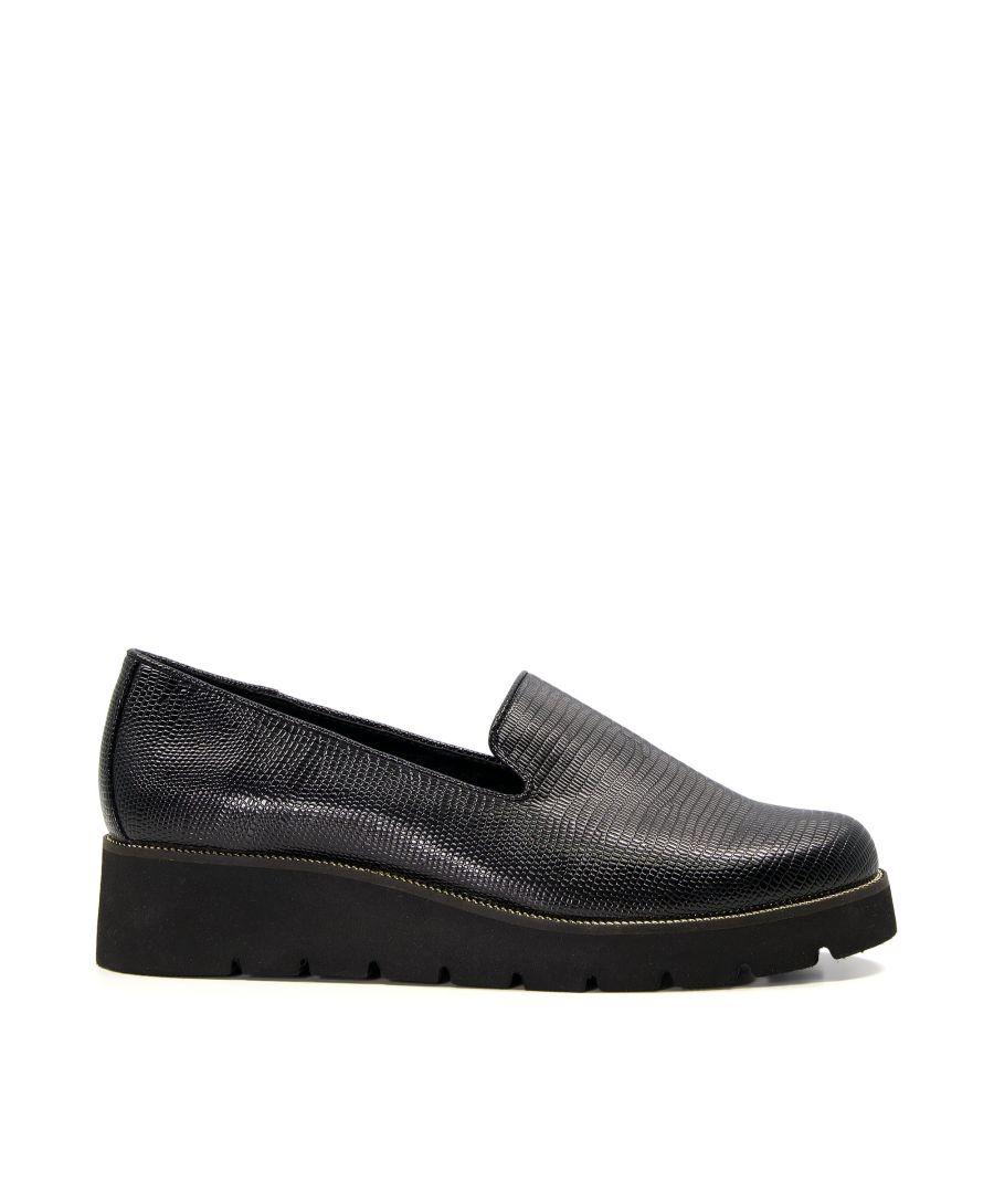 Black sales flatform loafers