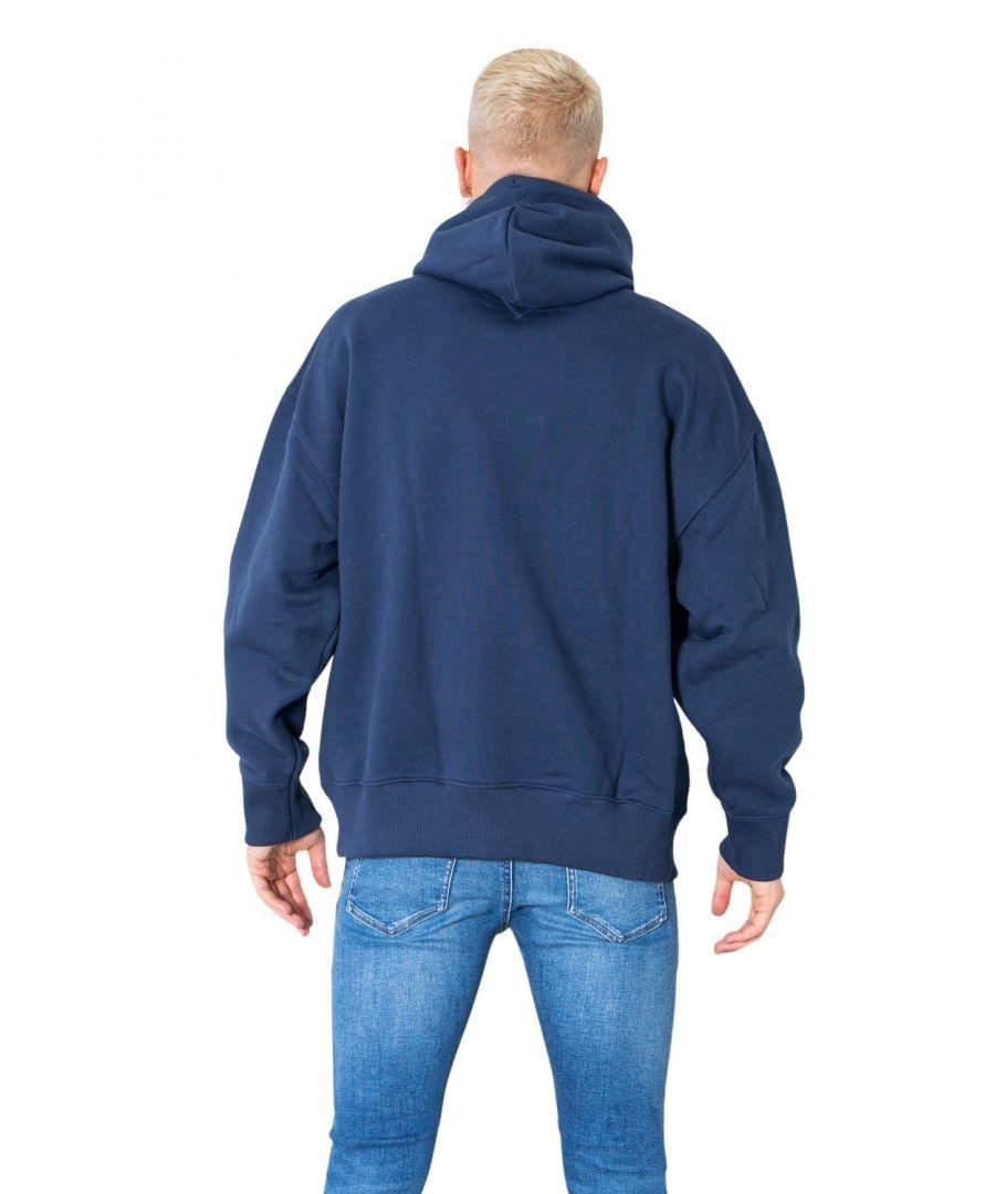 Tommy Hilfiger Jeans Hoodies Badge Hoodie Blue Cotton for Men | Lyst UK