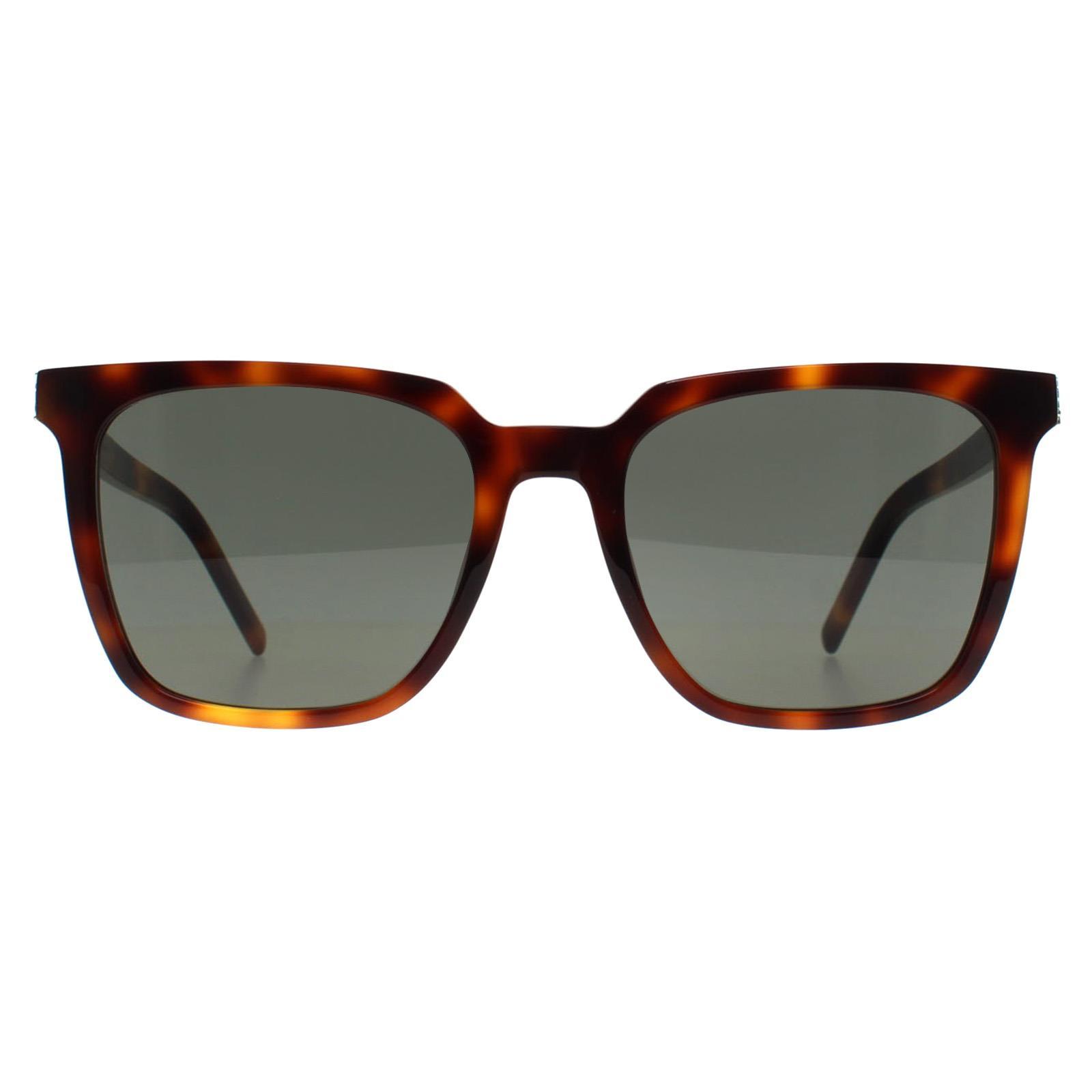 Saint Laurent Square Havana Sl M146 in Brown | Lyst UK