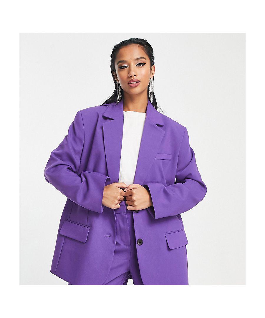 ASOS Design Extreme Oversized Suit Blazer in Purple Lyst UK