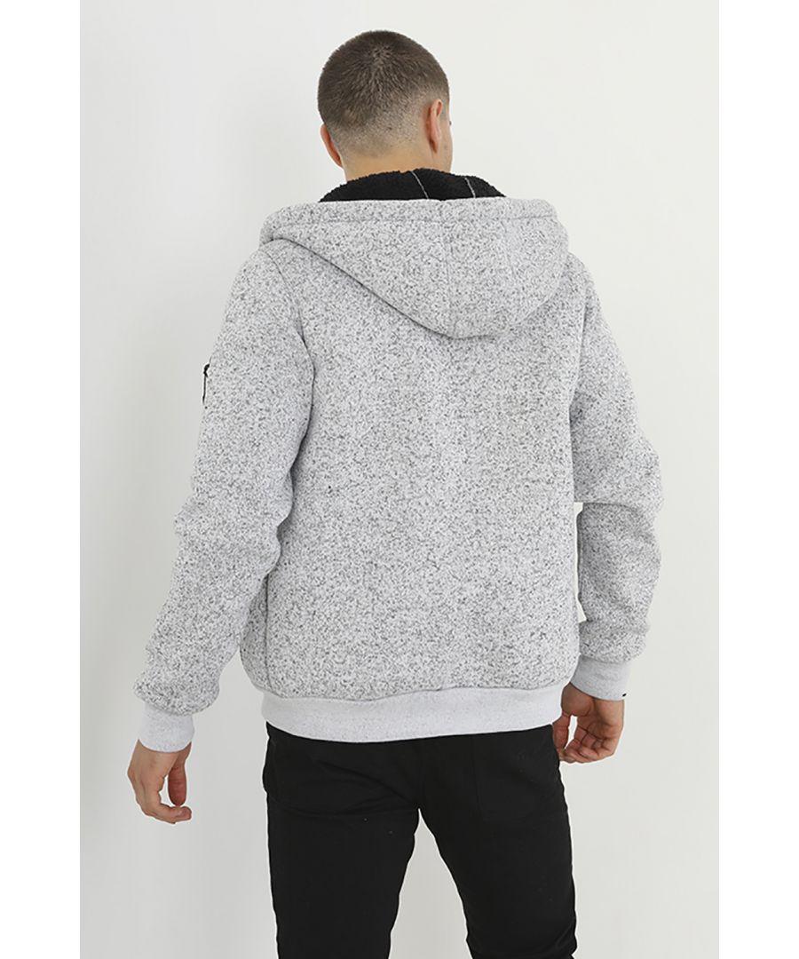 Brave Soul Rackham Zip Through Hoodie in Grey for Men Lyst UK