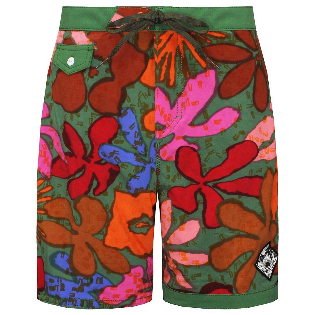 Red vans shorts deals