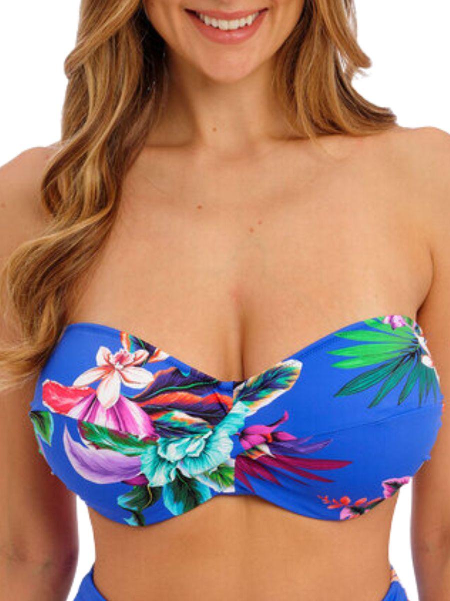 Fantasie Halkidiki Twist Bandeau Bikini Top in Blue Lyst UK