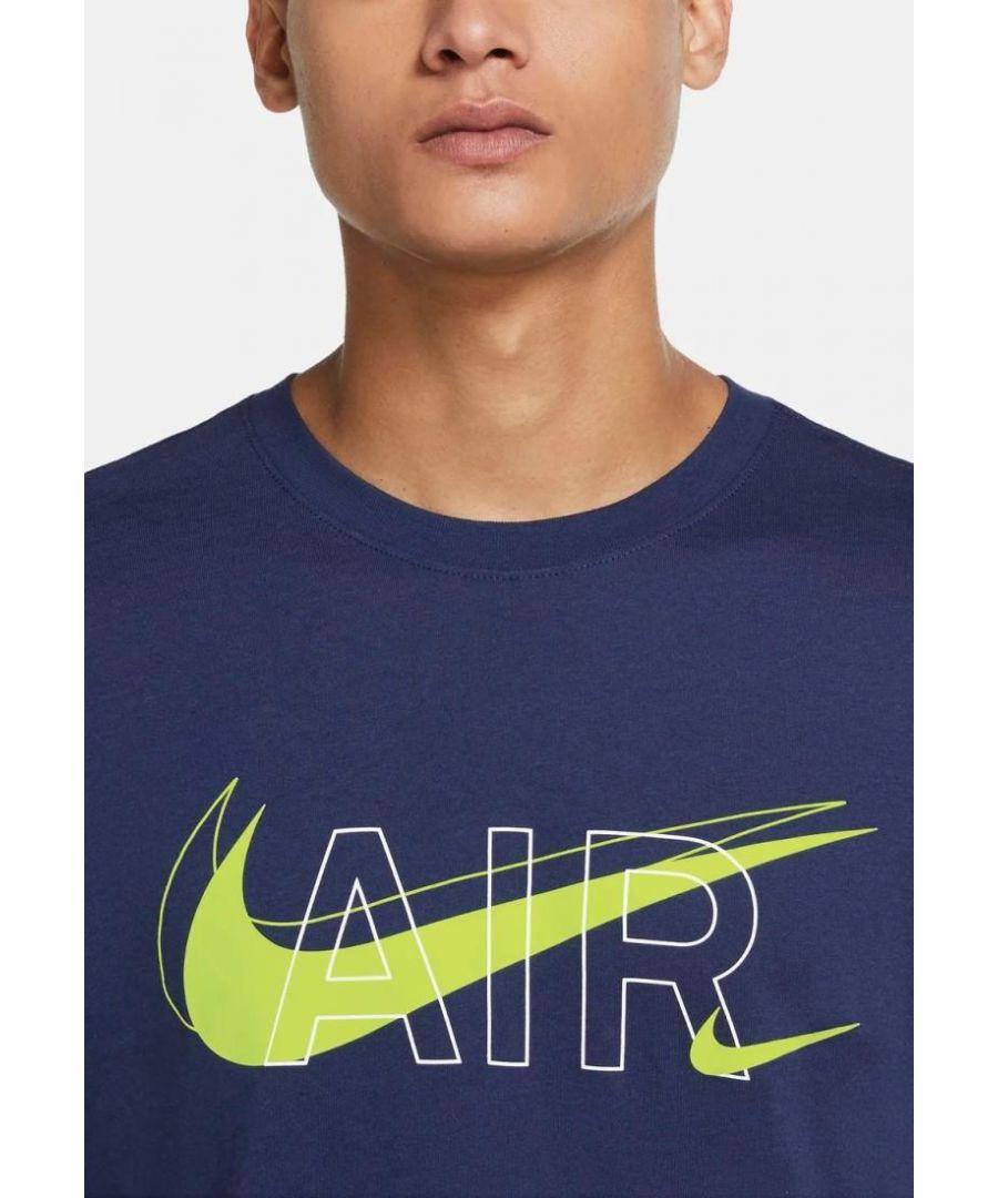 Nike Air Print Sportswear Multi Swoosh T Shirt in Blue for Men Lyst UK