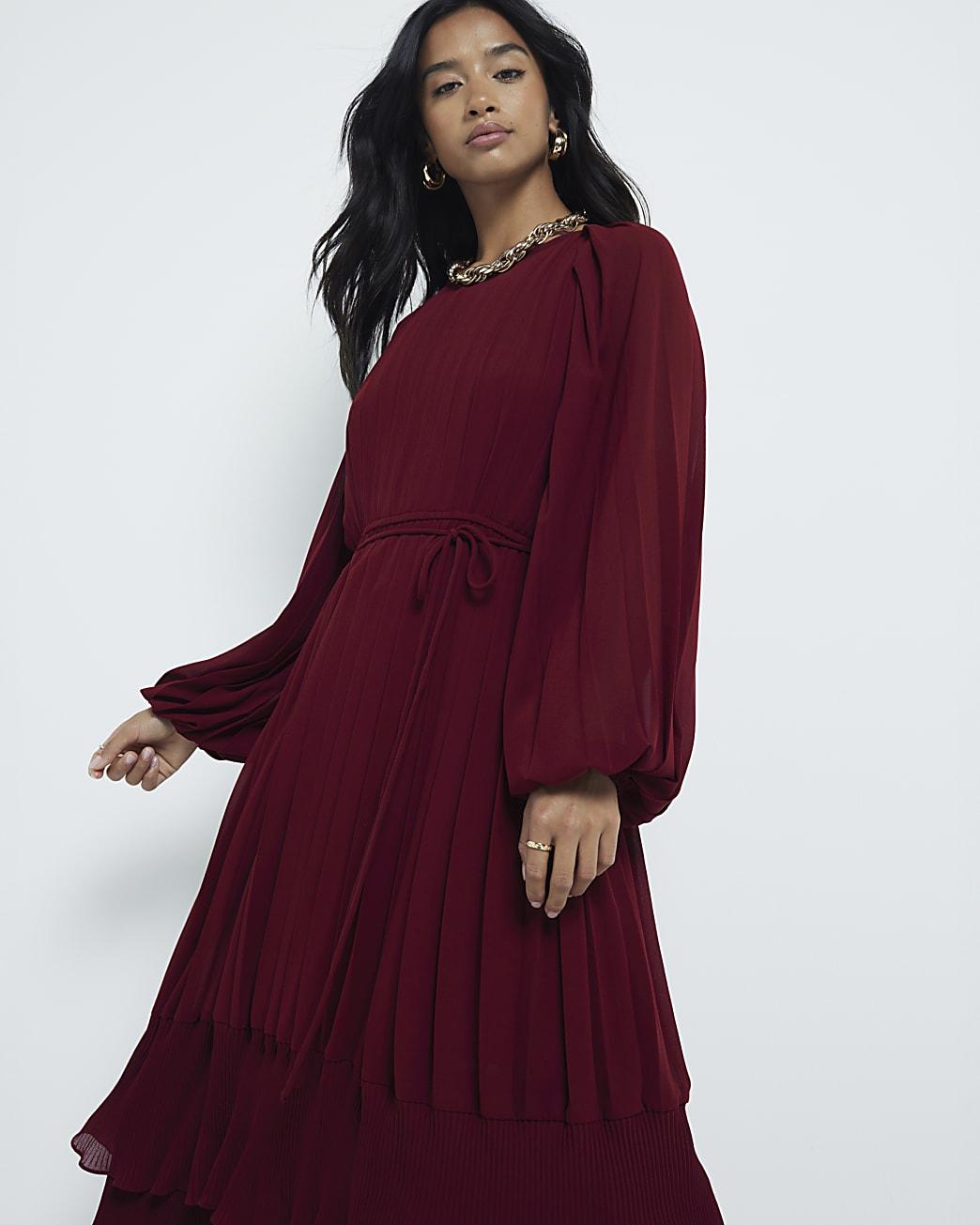 River Island Red Knit Maxi Dress River Island Dresses For Women