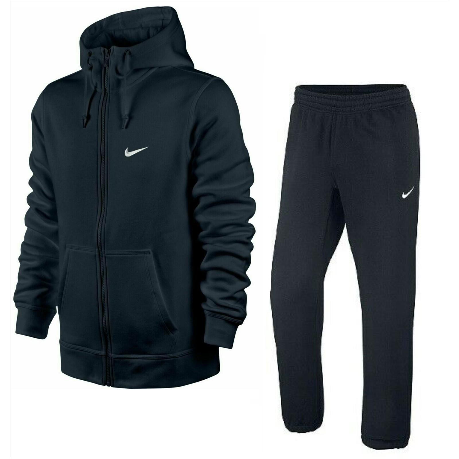 Black nike jogger suit sale