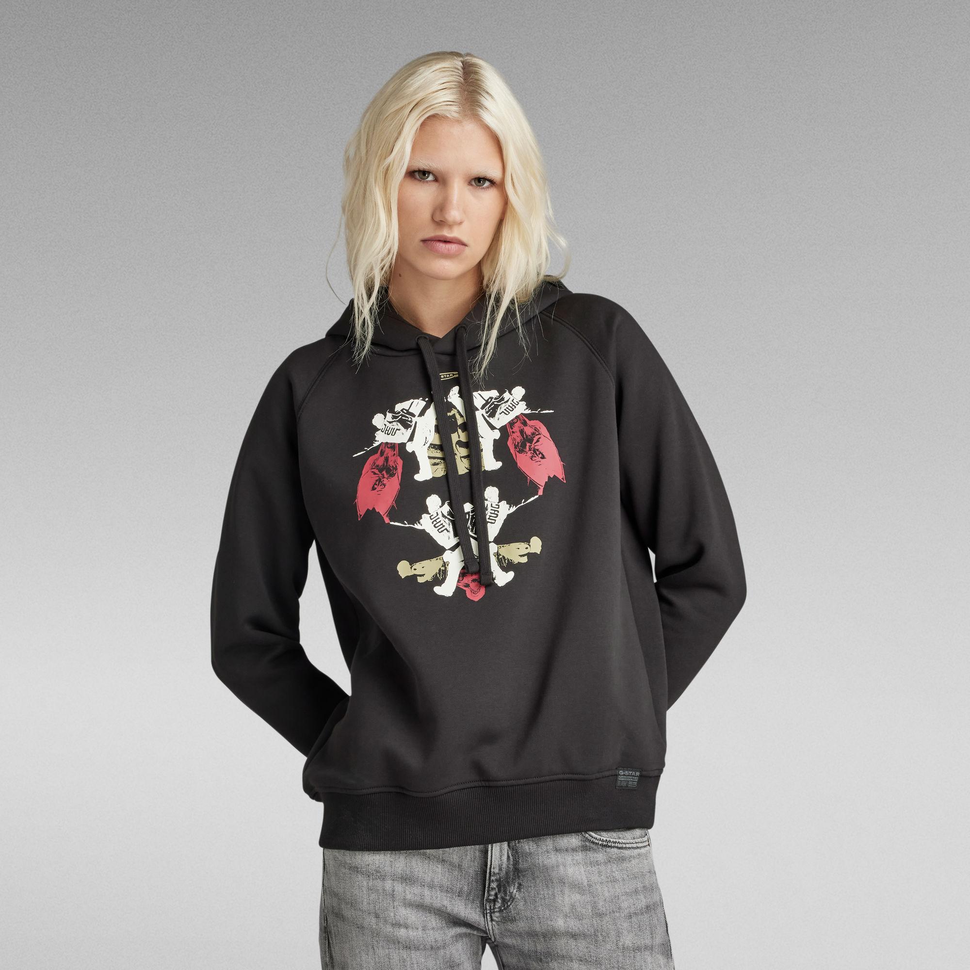 G star raw hoodie womens sale