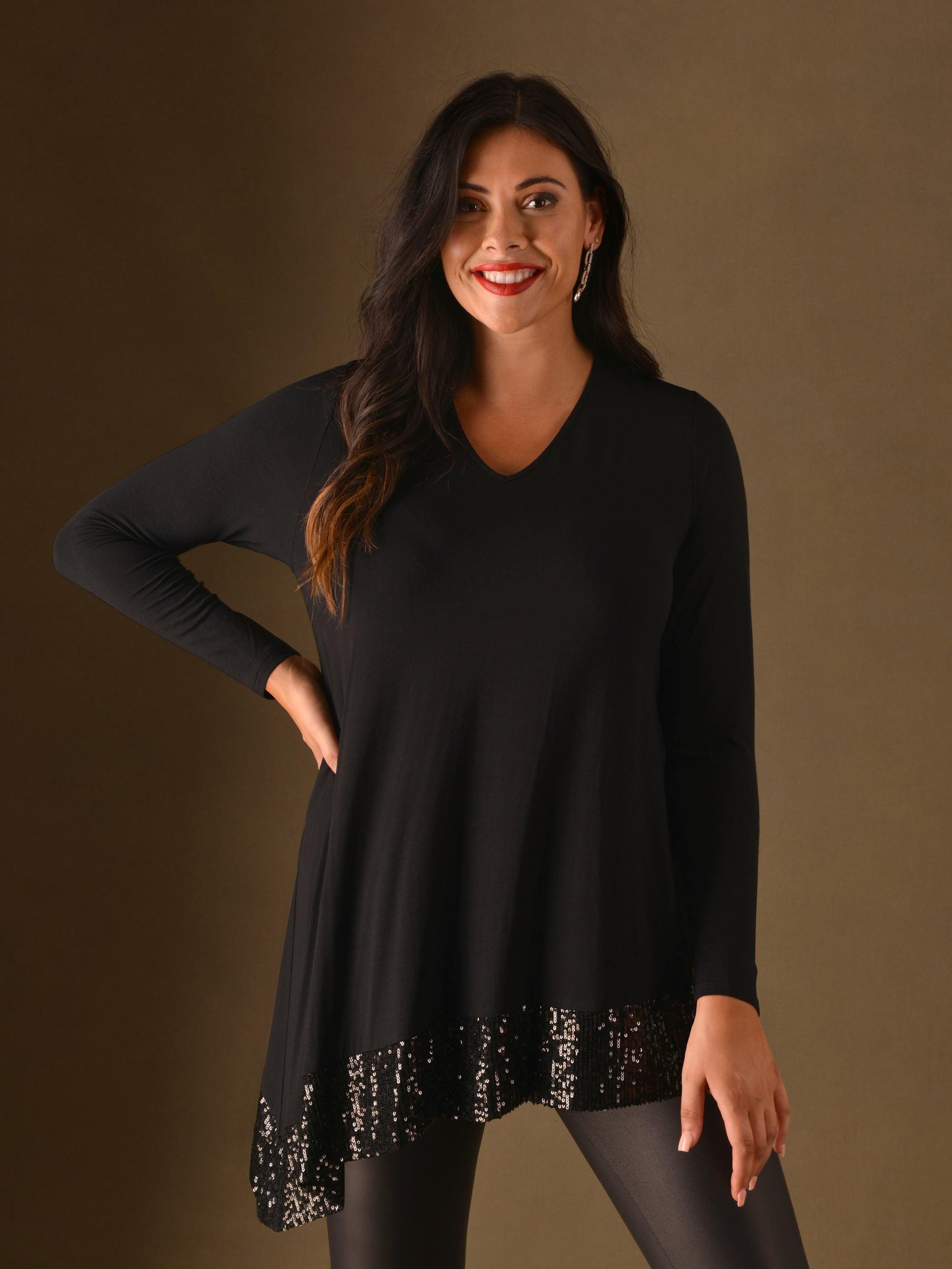 Oversized sequin top sale