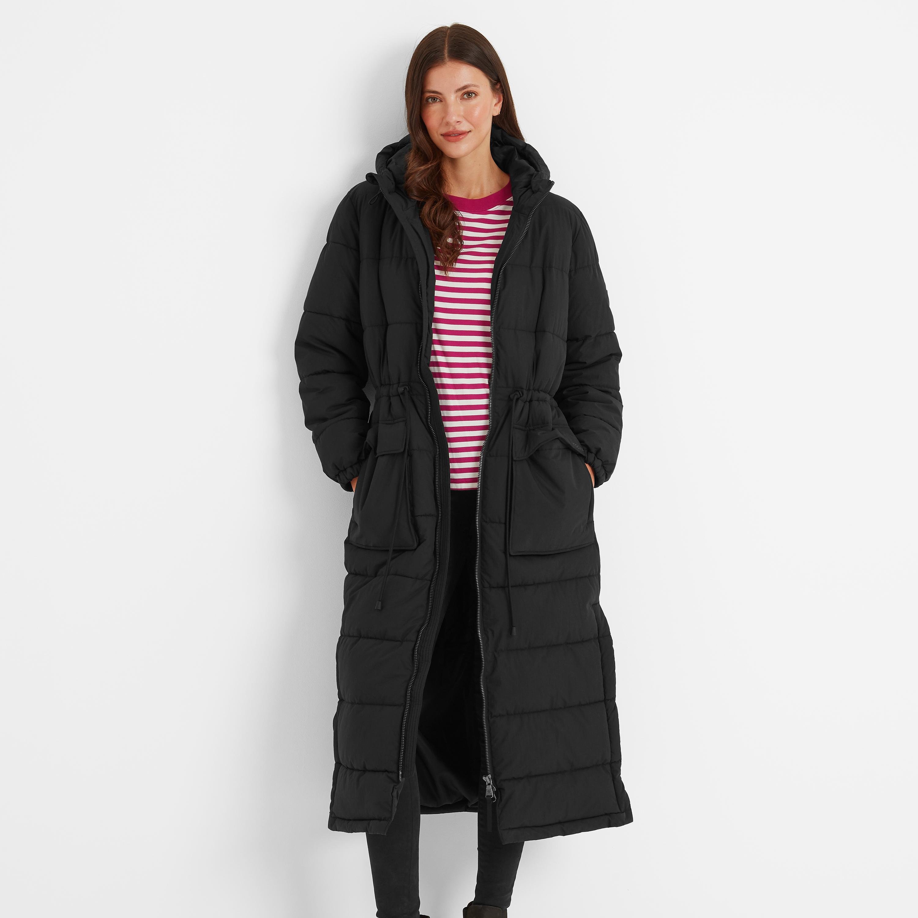 Banton Ladies Black Three Quarter Length Coat TOG24 Bawtry Jacket