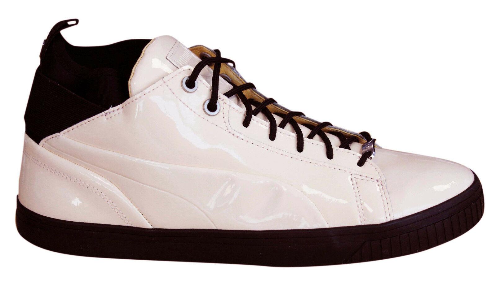 PUMA Play Nude Trainers Lace Up Mid Shoes Patent Leather 361469 03 B66D in Black for Men Lyst UK