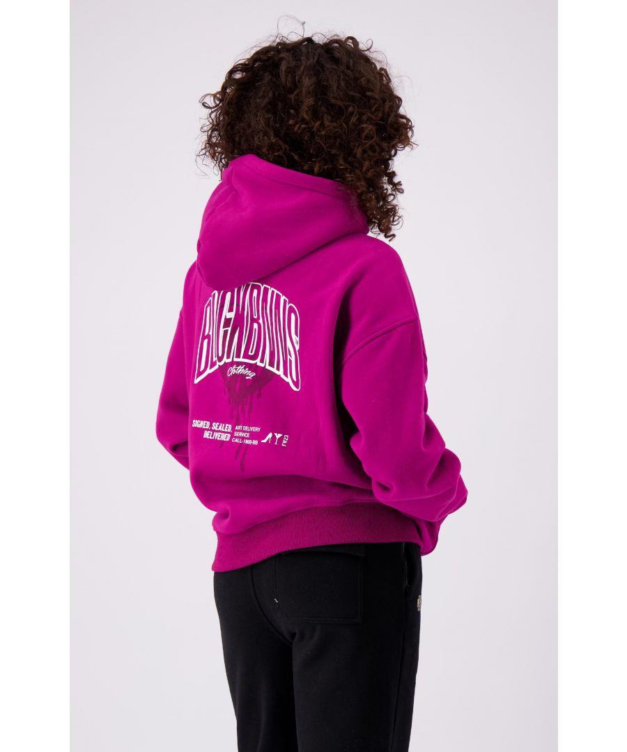 BLACK BANANAS Heart Hoodie Roze in het Roze Lyst NL