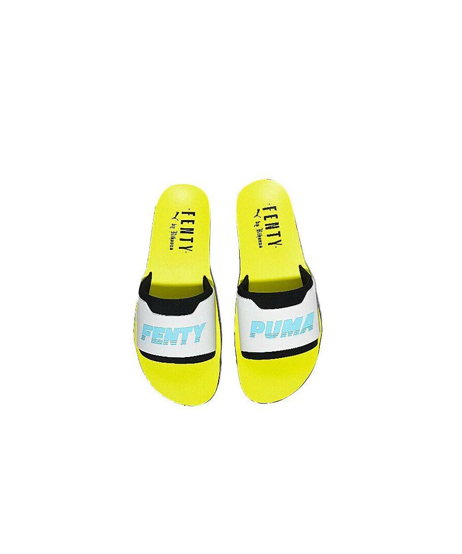 PUMA X Fenty Yellow Sliders | Lyst UK