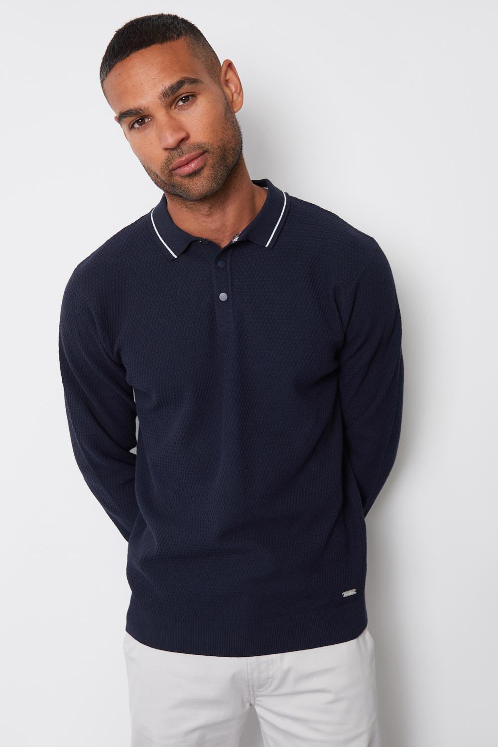 Polo shirt under jumper sale