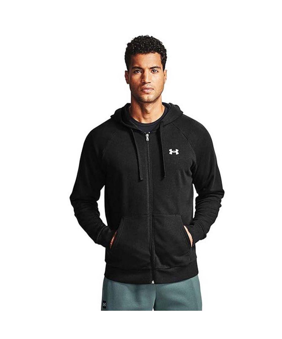 Under Armour Rival Terry Full Zip Hoodie in Black for Men Lyst UK