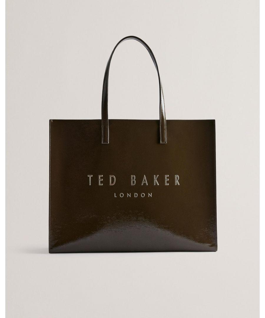 Ted Baker Crikon Extra Large Crinkle Icon Bag in Brown Lyst UK
