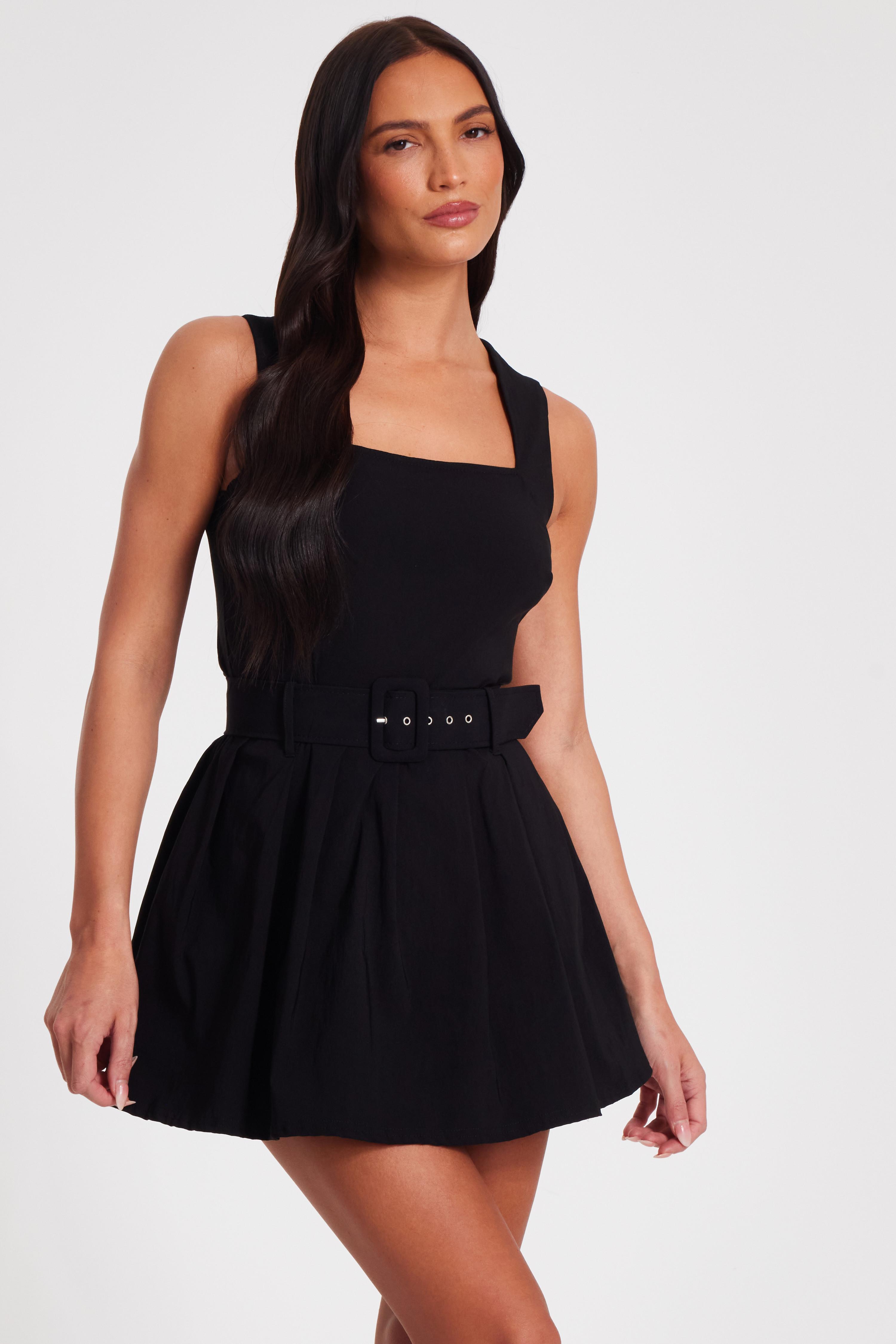 princess polly baby blue dress Black Quiz Glitter Midi Dress main image 1