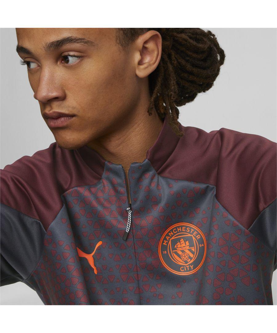 PUMA Manchester City Training Fleece Top in Purple for Men Lyst UK