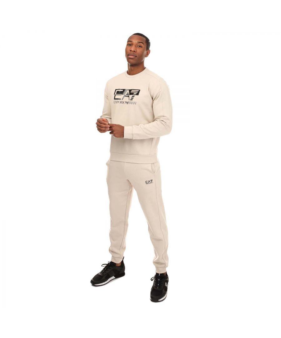 EA7 Emporio Armani Visibility Crew Neck Tracksuit in White for Men