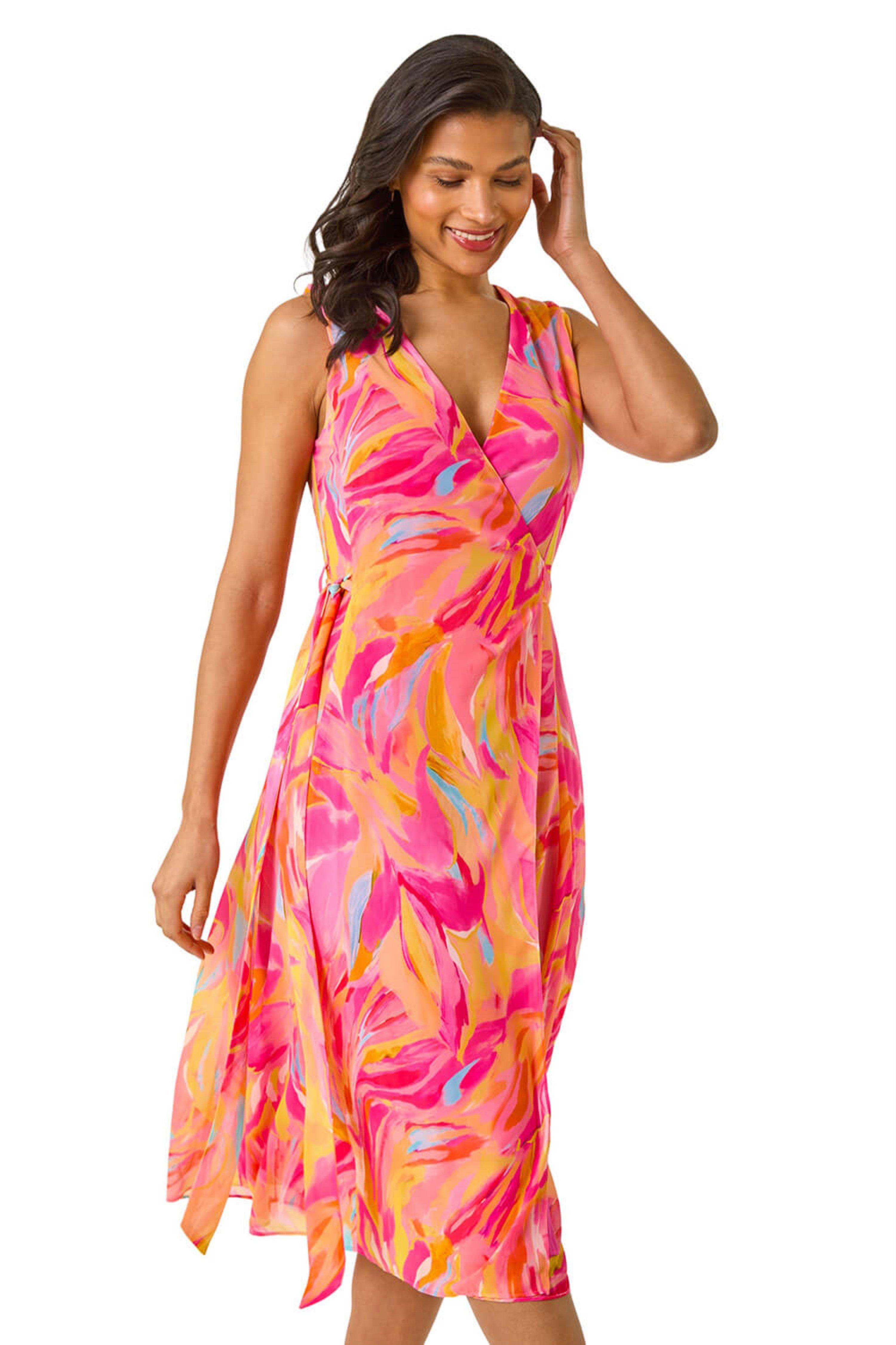 Roman Chiffon Dresses for Women | Lyst UK
