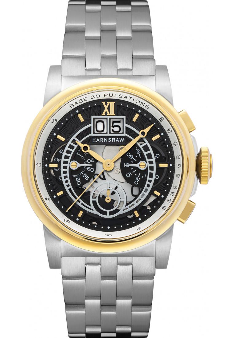 Thomas Earnshaw Admiral Wallis Automatikuhr – Skelett-Zifferblatt, Edelstahl 42 Mm, Wasserdicht 15 ATM, Mit Lederband