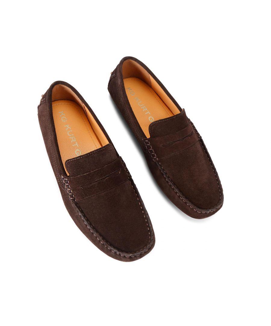KG by Kurt Geiger Suede Rocky Loafers in Brown for Men Lyst UK