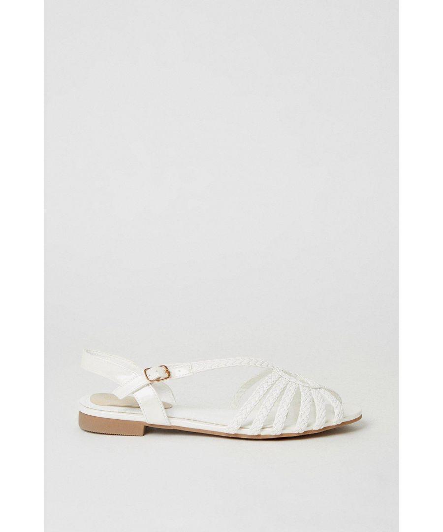 Oasis white bow sandals on sale