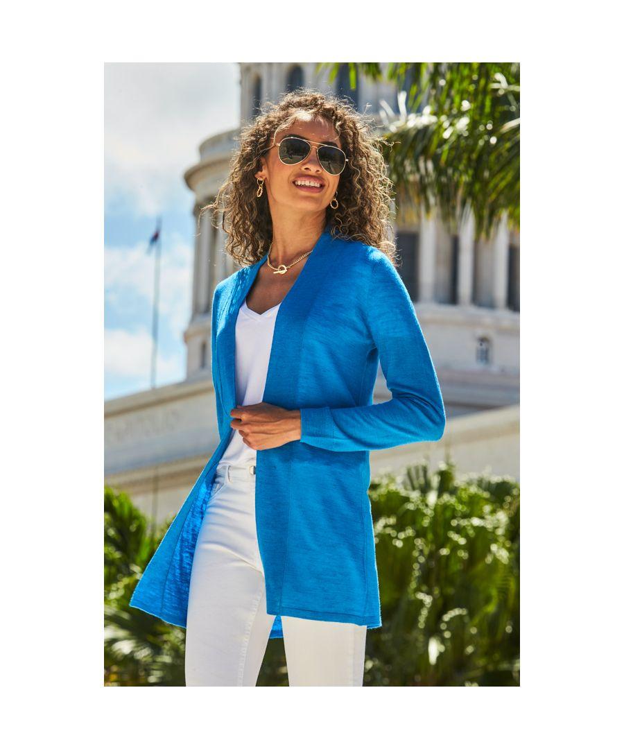 Azure blue outlet cardigan