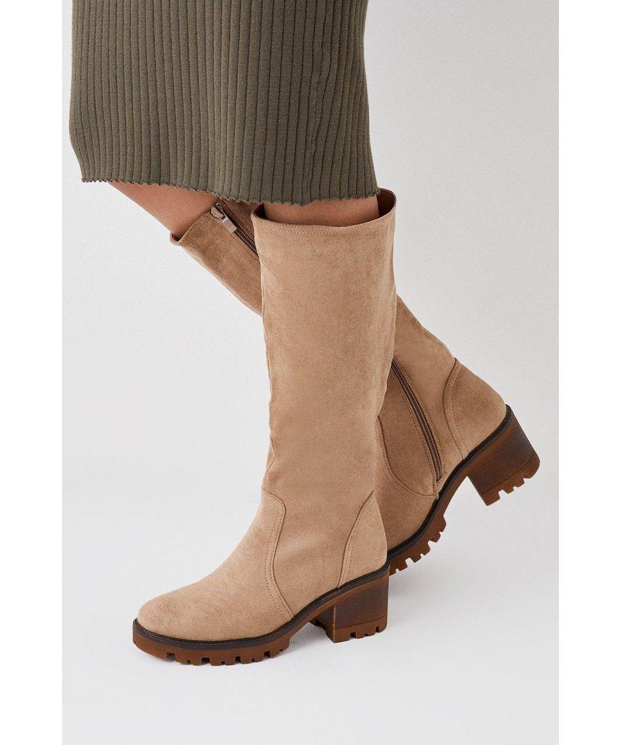 Faith Kendal Chunky Sole Knee High Boots in Natural Lyst UK